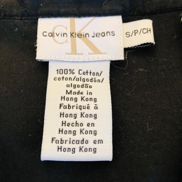 Calvin Klein Womens V-Neck Blouse with Embroidered Detail Small - Picture 8 of 8